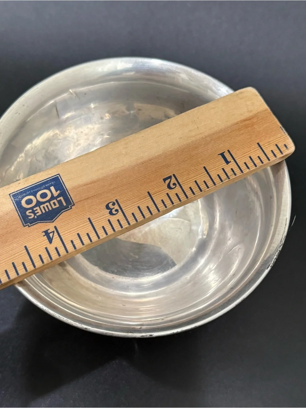 Vintage EL-SIL-CO Sterling Silver Cement filled Base Reinforced Rod Footed Bowl